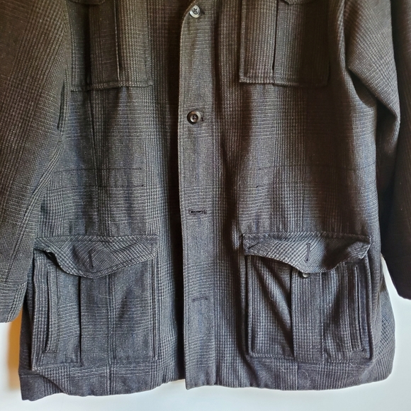 OLD NAVY MEN'S JACKET PLAID GRAY SIZE XXL - Picture 4 of 10